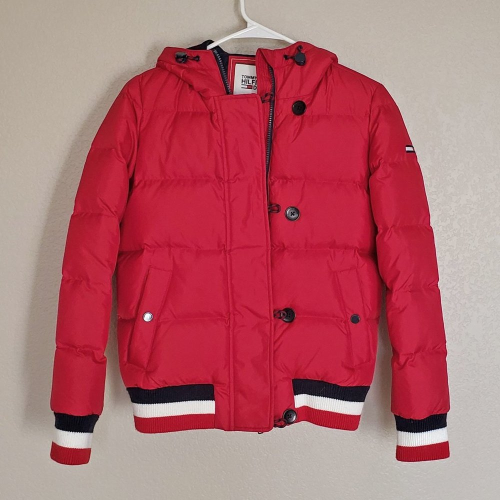 Tommy Hilfiger down hooded puffer jacket